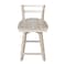 International Concepts Emily Counter Height Stool, 24" Seat Height, with Swivel, Unfinished S-6172SW - alternate 4